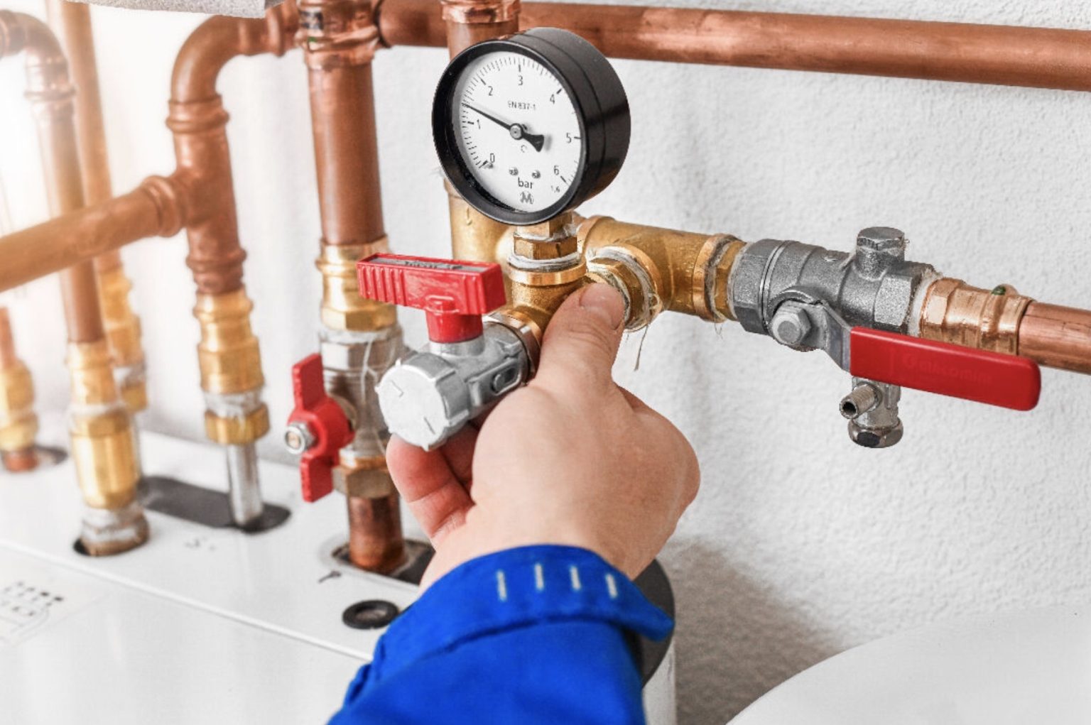 Pression de chaudière qui descend